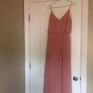 Dusty Rose chiffon dress
